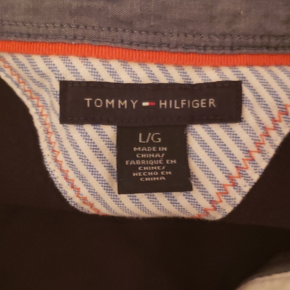 Tommy Hilfiger 3/4 Sleeve Rugby Colorblock Polo Shirt - Picture 7 of 8